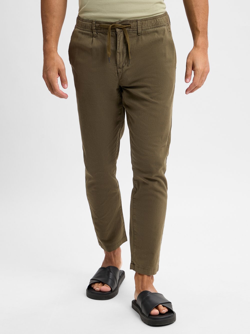 Lindbergh Chino Herren Leinen grün, XXL