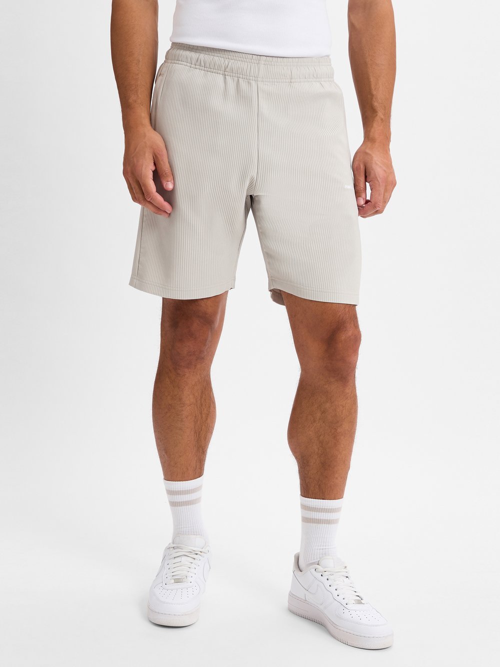 PEGADOR Shorts Herren beige strukturiert, M