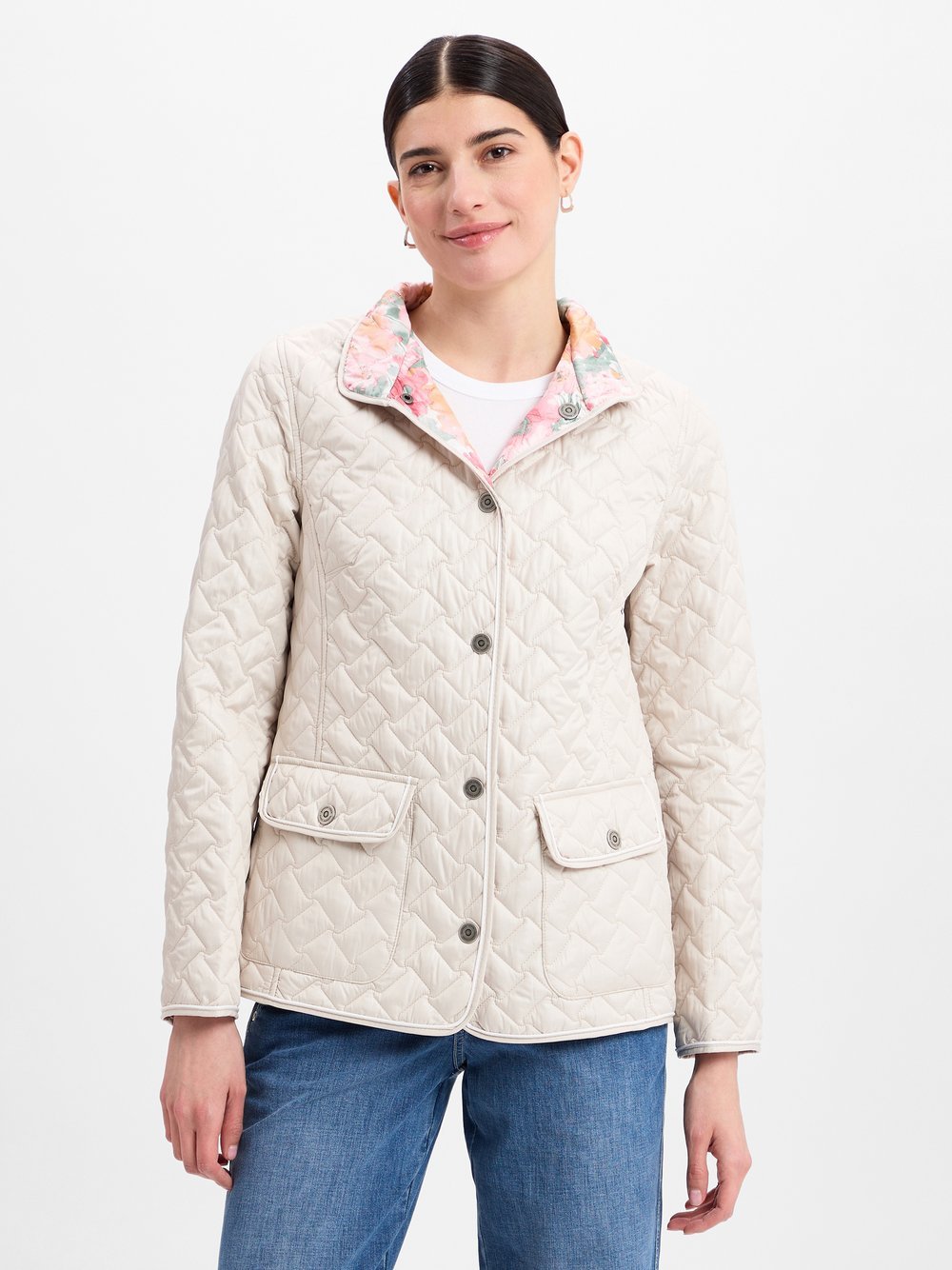 Lebek Wendejacke Damen mehrfarbig gemustert, 42