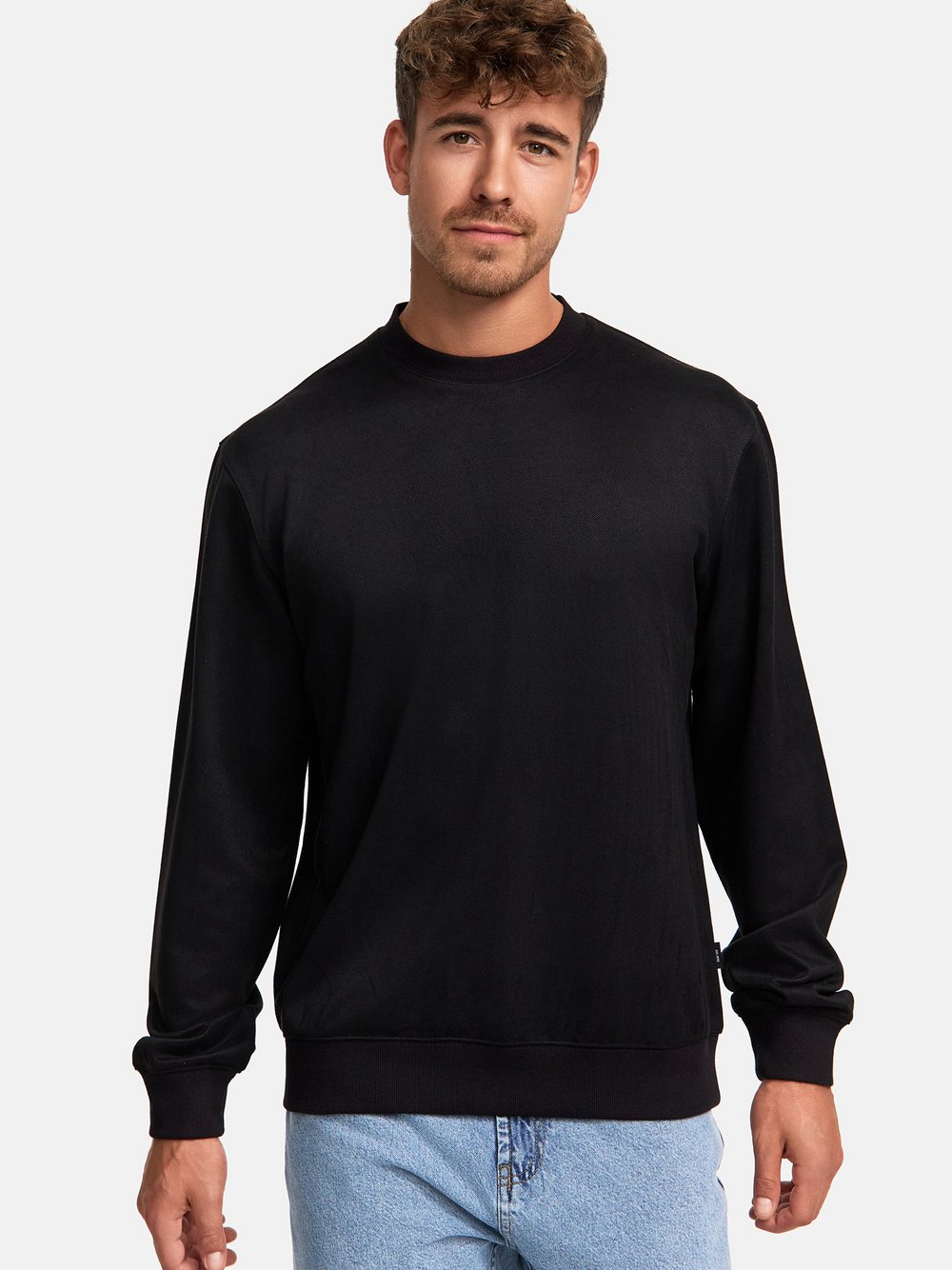 Indicode Sweatshirt Herren Baumwolle schwarz, XL