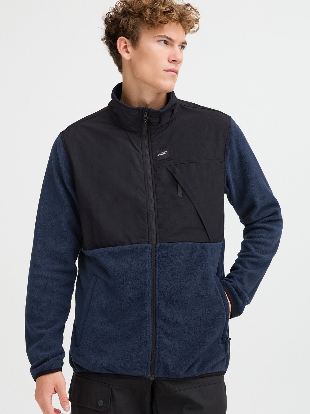 North Bend Fleecejacke Herren blau, M