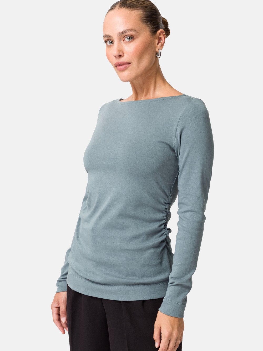 zero Shirt Damen Baumwolle blau, 38