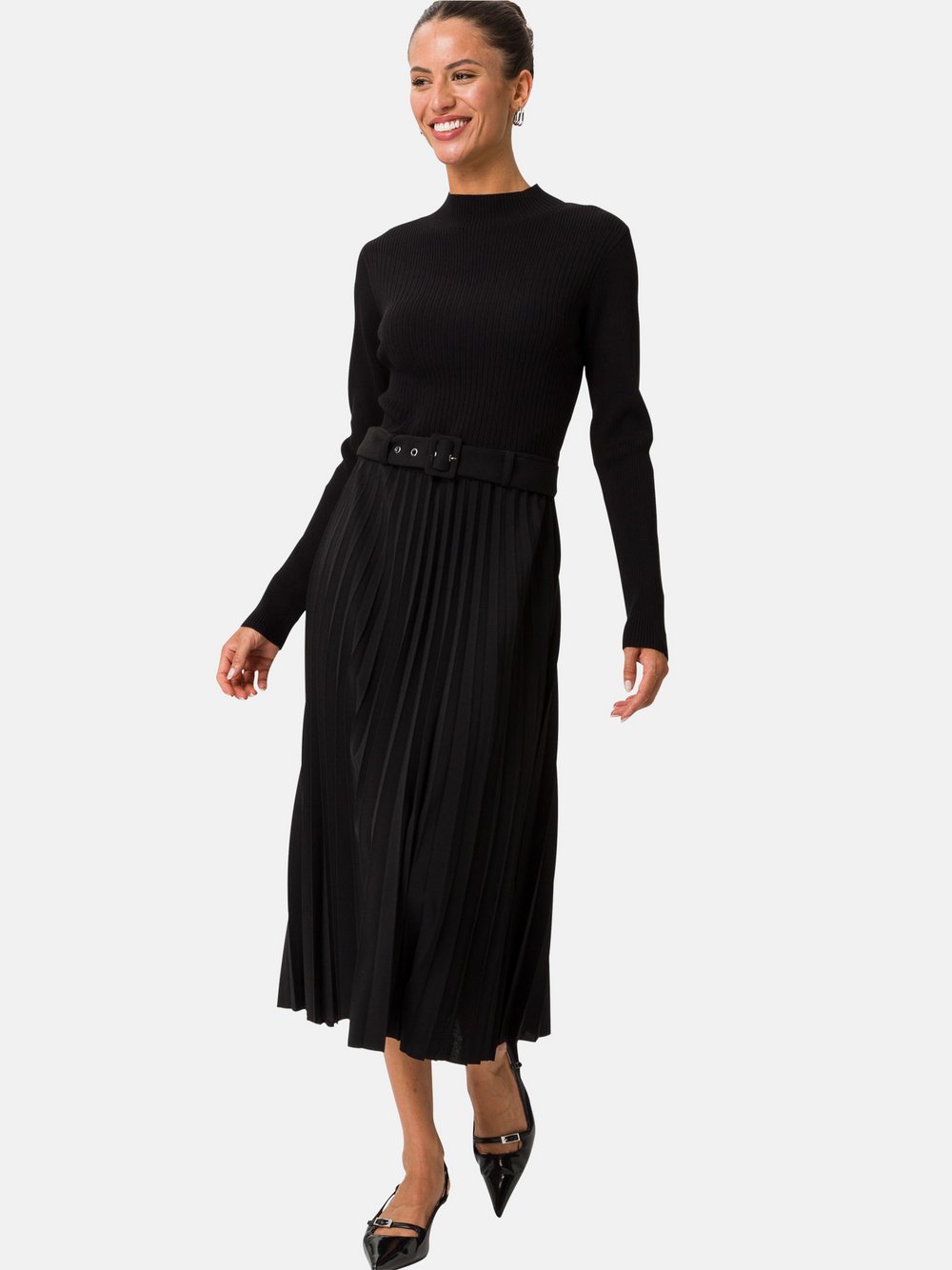 zero Strickkleid Damen Viskose schwarz, 34