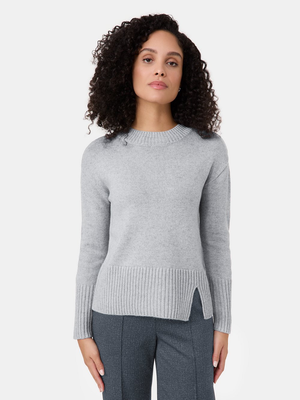 Gerry Weber Pullover Damen Polyamid grau, 48