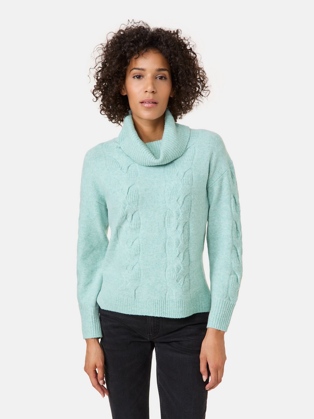 Gerry Weber Rollkragenpullover Damen Polyamid grün, 38