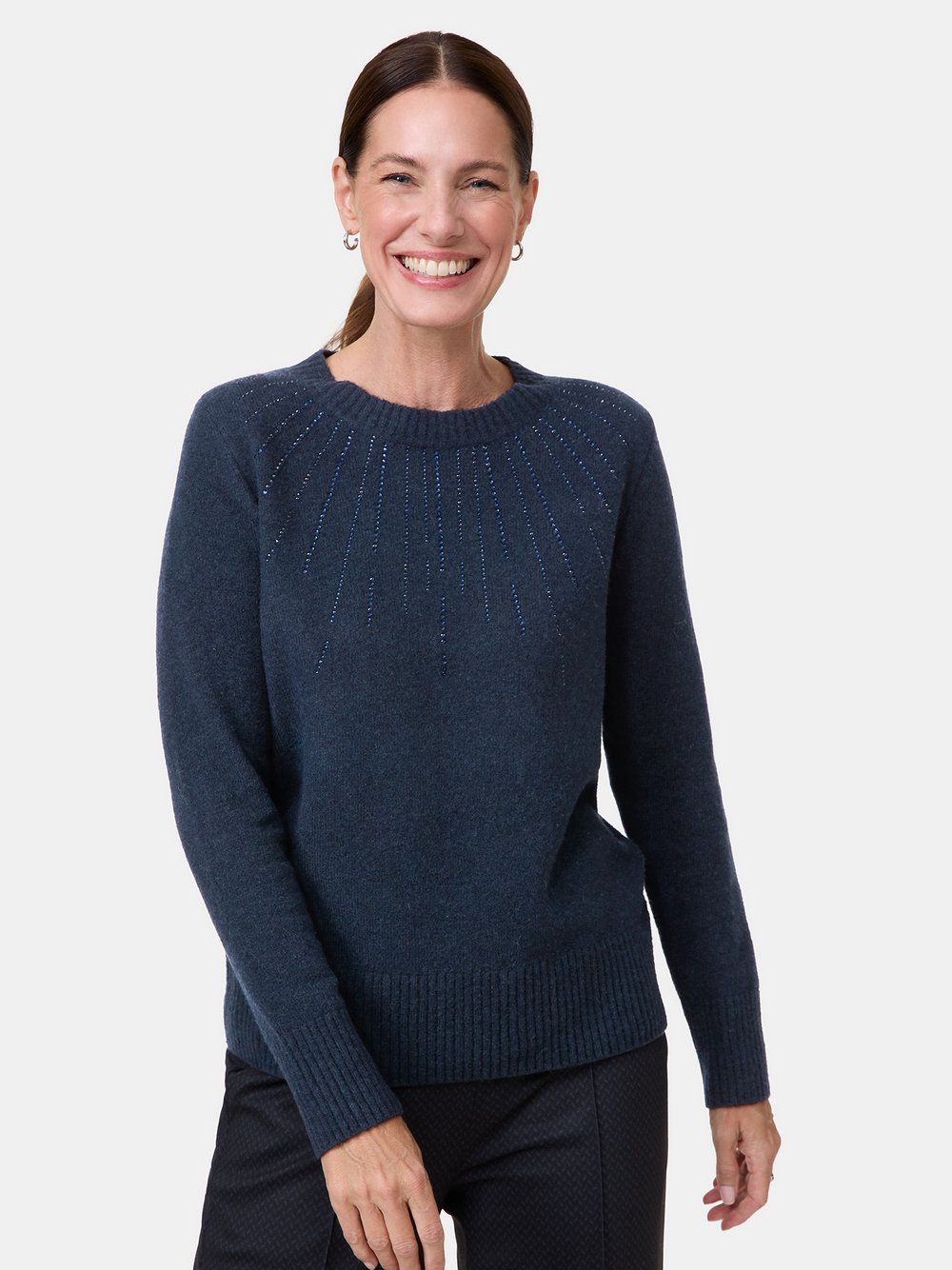 Gerry Weber Pullover Damen Polyamid blau, 48