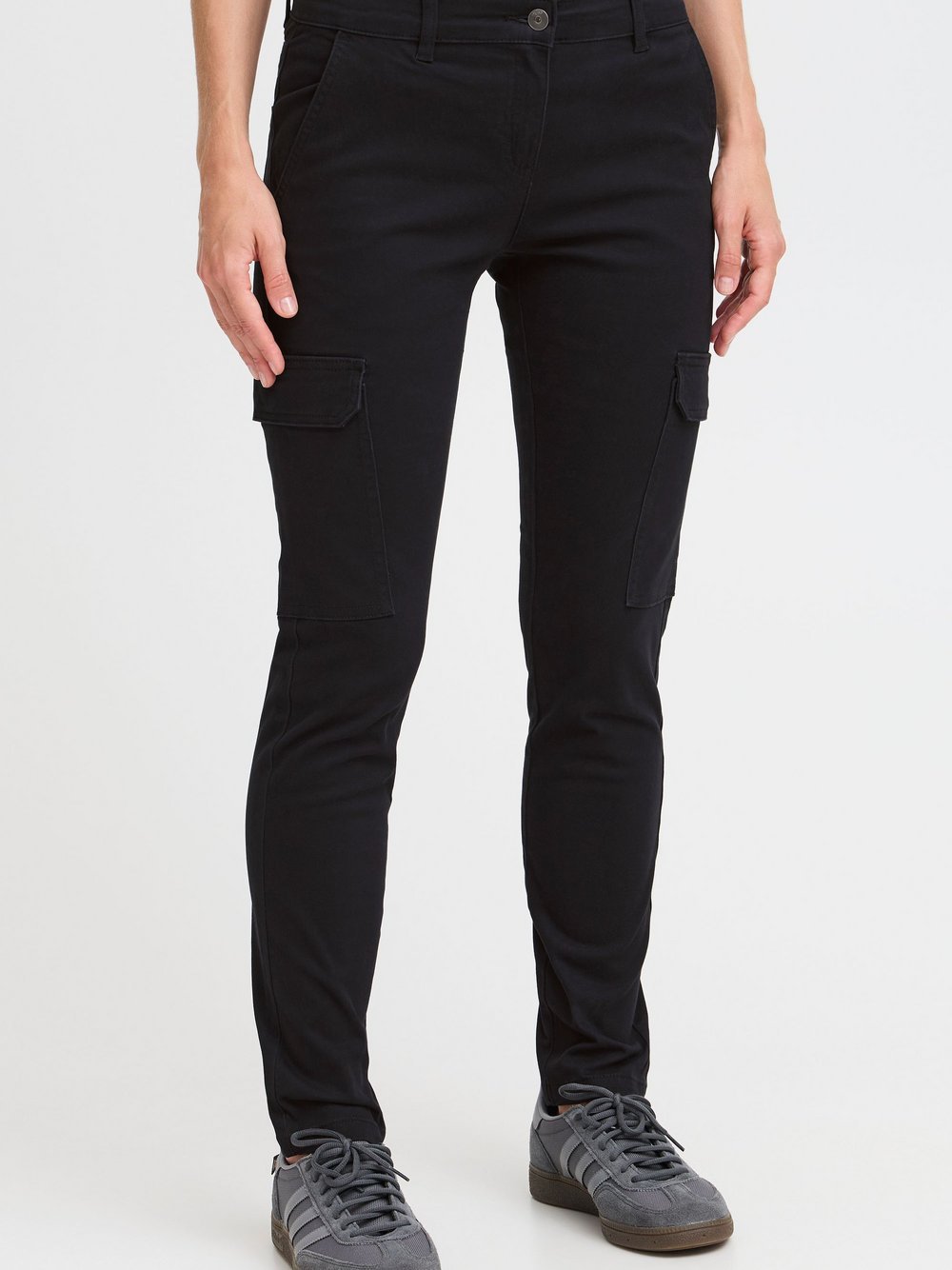 OXMO Cargohose Damen Baumwolle schwarz, 40