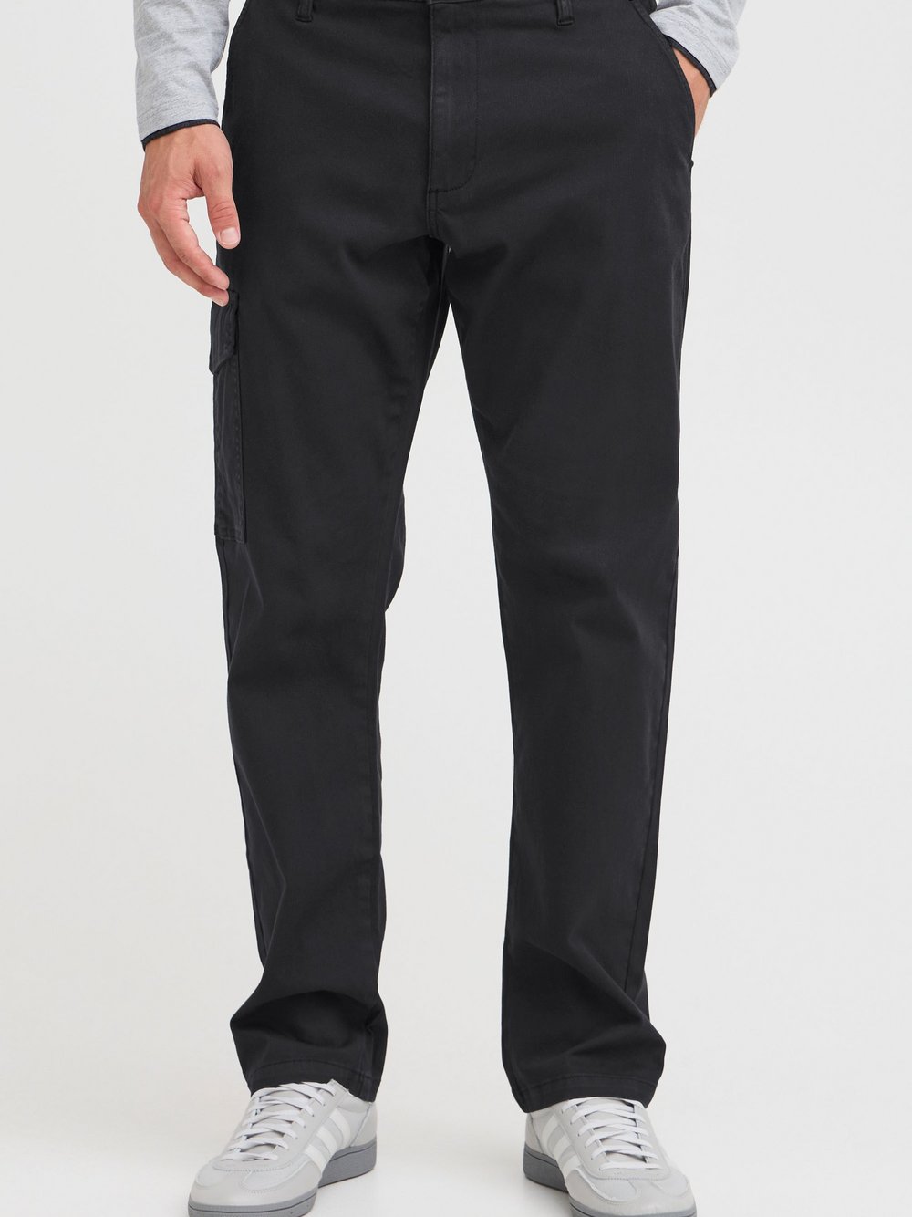 Indicode Cargohose Herren Baumwolle schwarz, L