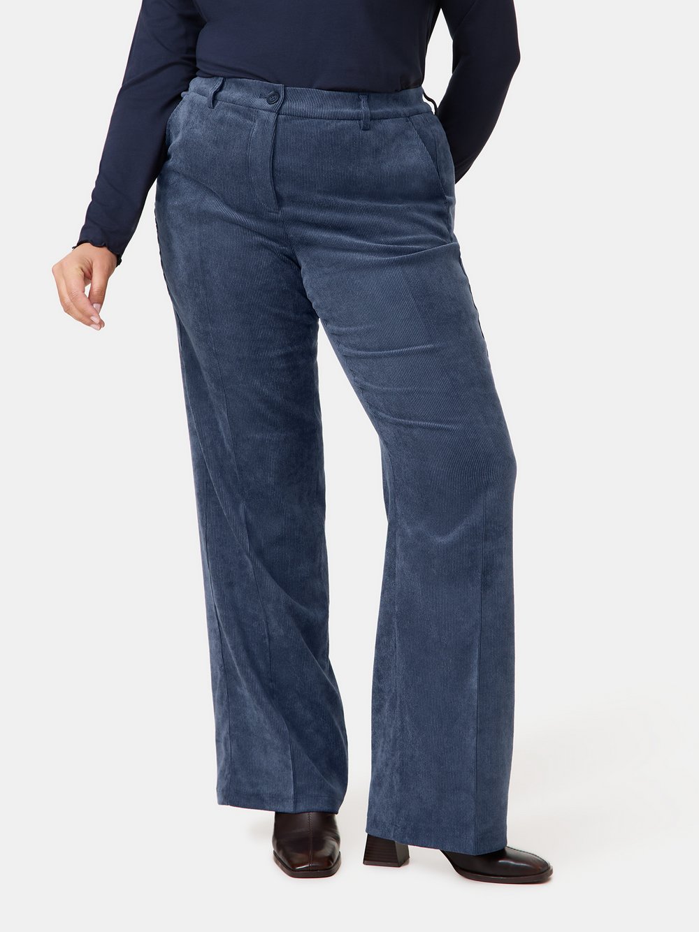 Samoon Weite Hose Damen blau, 48