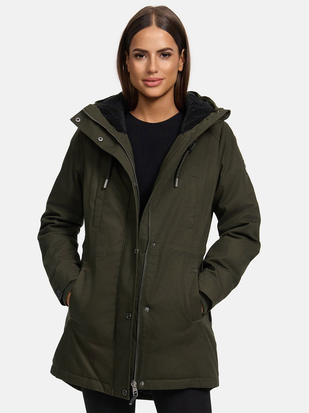 Navahoo Winterjacke  Damen Baumwolle grün, 44