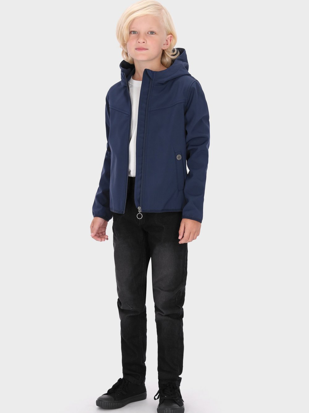 Dreimaster (Kids) Softshellblouson Jungen blau, 134