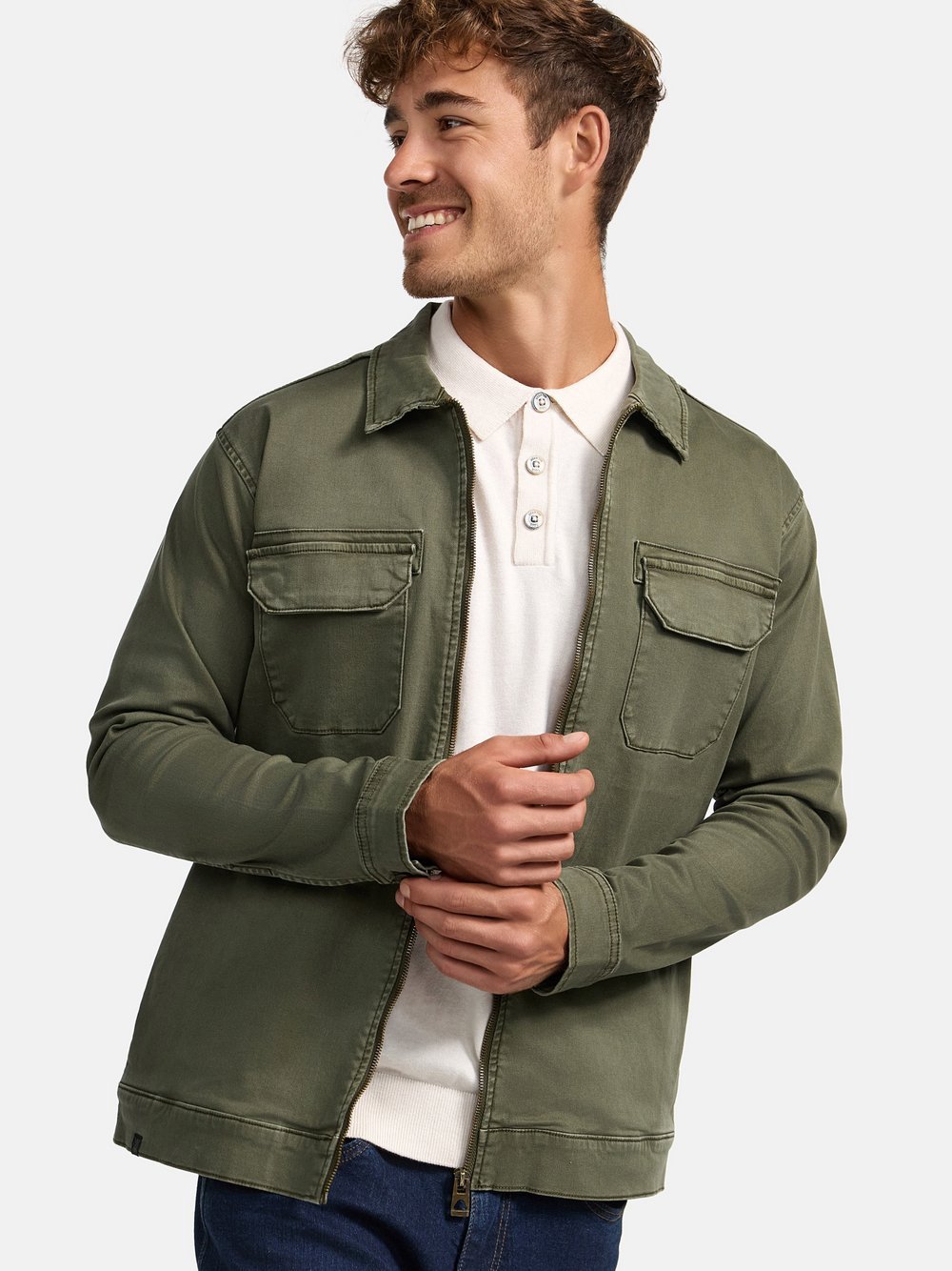 Indicode Hemd Langarm Herren Regular Fit Baumwolle grün, M