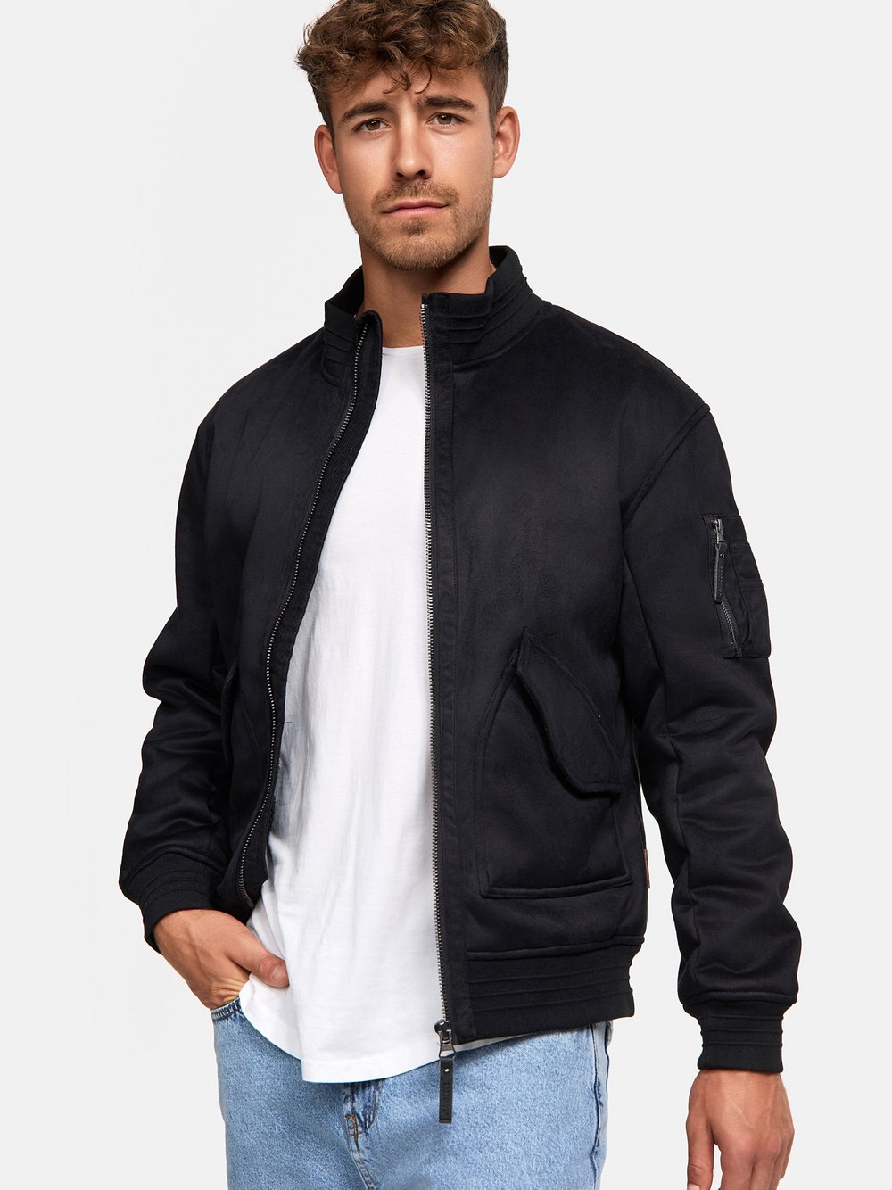 Indicode Übergangsjacke Herren schwarz, L