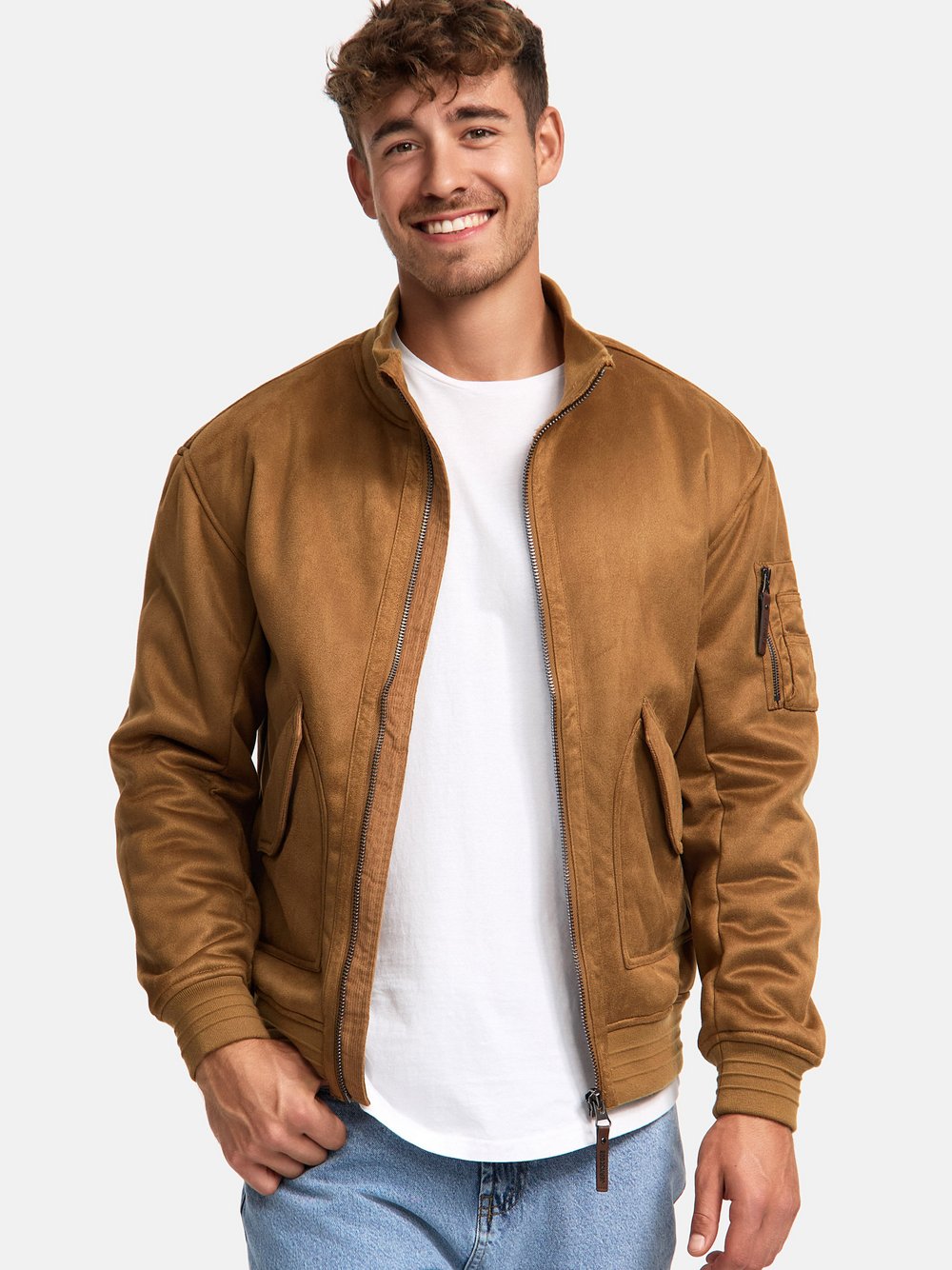 Indicode Übergangsjacke Herren braun, L