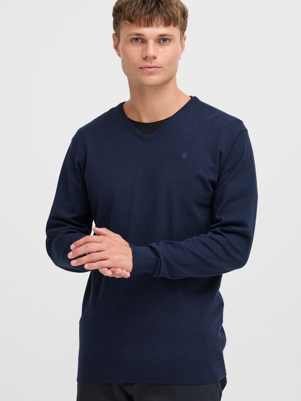 Indicode Strickpullover Herren Baumwolle blau, XXXL