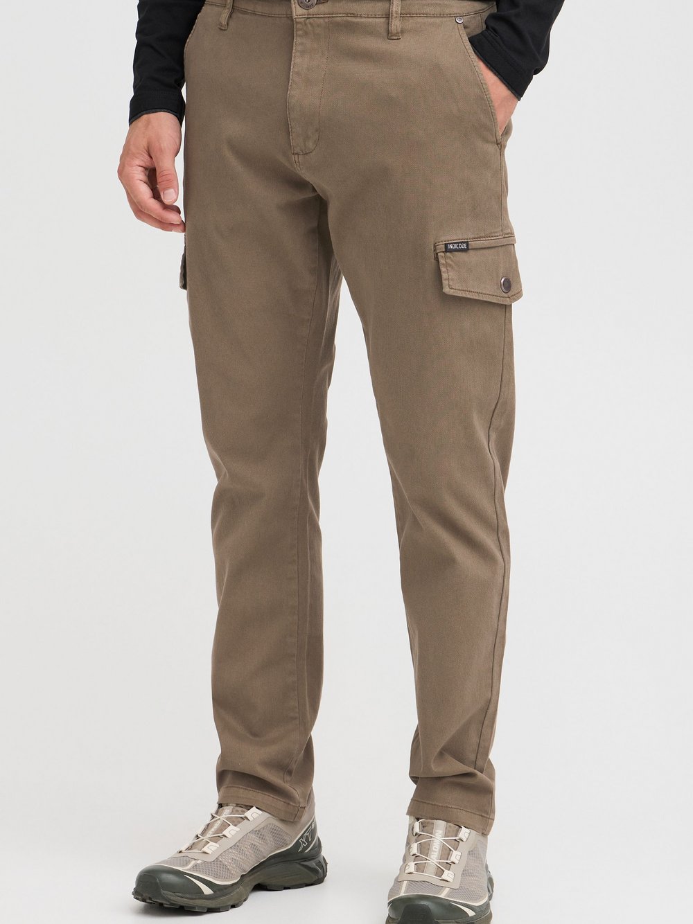 Indicode Cargohose Herren Baumwolle braun, XXXL