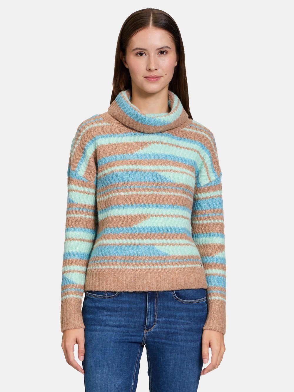 Betty & Co Strickpullover Damen mehrfarbig gemustert, 44