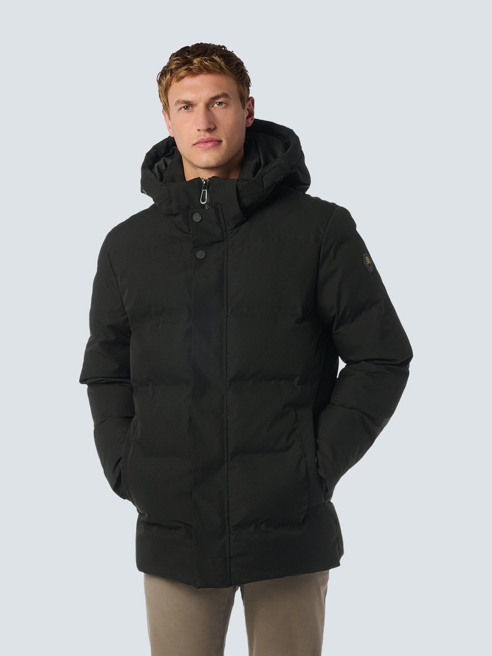 No Excess Winterjacke mit Kapuze Herren schwarz, XXXL