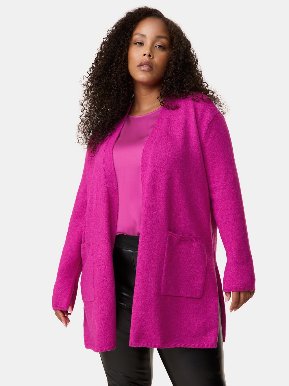 Samoon Cardigan Damen pink, 46