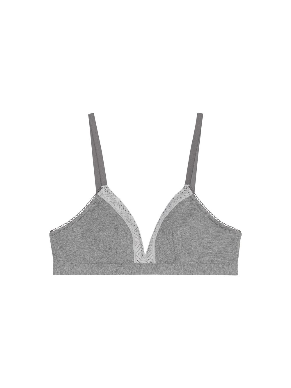 Marc O'Polo Bralette  Damen Baumwolle grau, XL