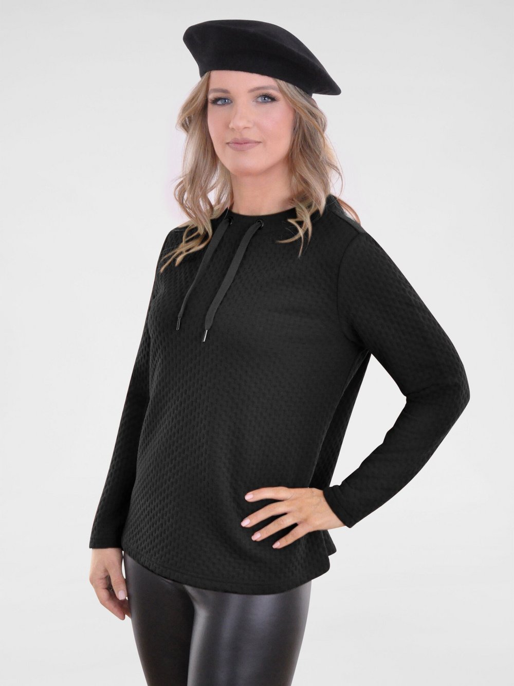 Navigazione Sweatshirt Damen schwarz, 44