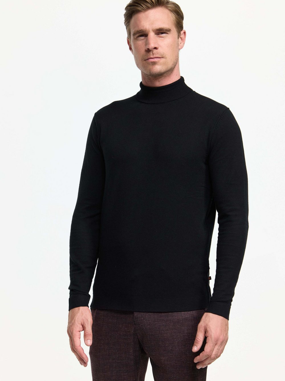 Zuitable Pullover Herren Feinstrick schwarz, S