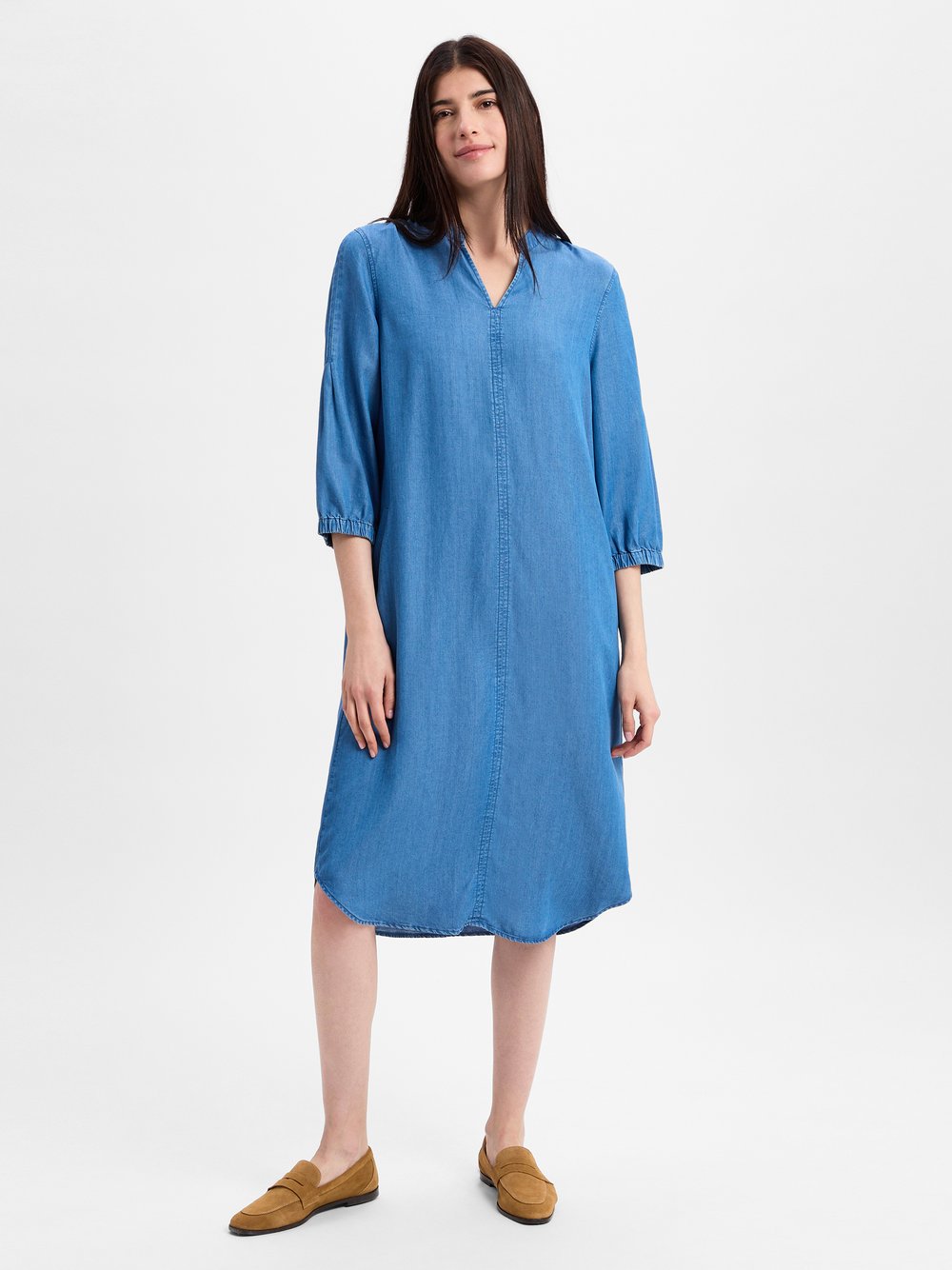 MAERZ Freizeitkleid Damen Lyocell blau, 36