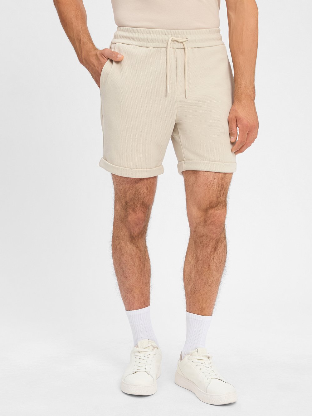 Thumbnail - Only&Sons Shorts Herren beige strukturiert, L
