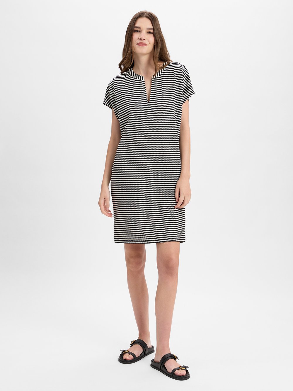 s.Oliver Kleid Damen mehrfarbig gestreift, 44