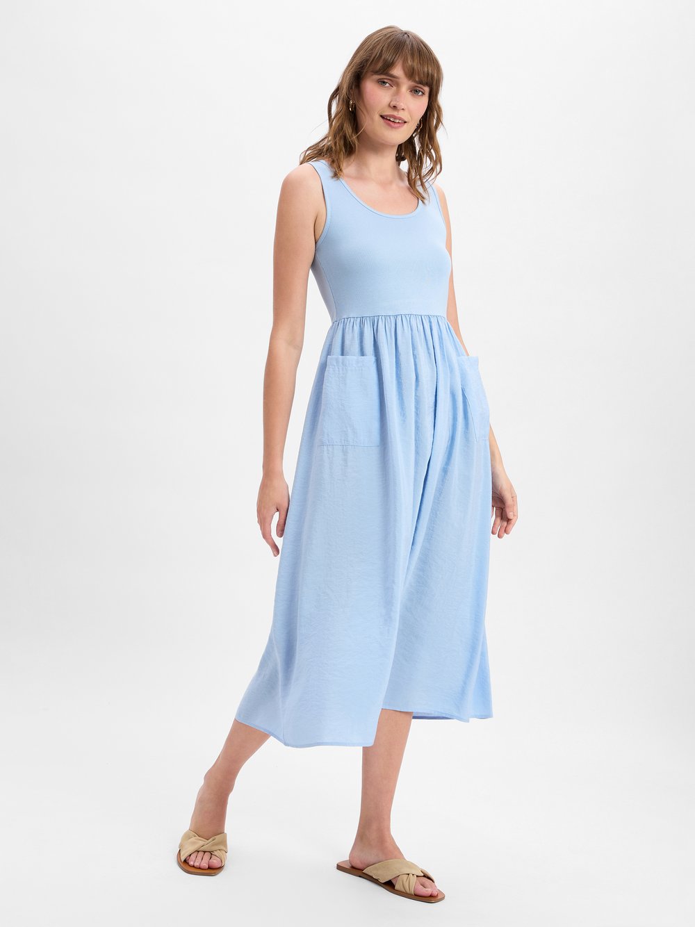 Rich & Royal Freizeitkleid Damen Viskose blau, S
