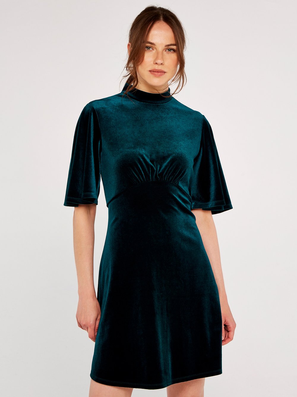 Thumbnail - Apricot Minikleid Damen grün, 34