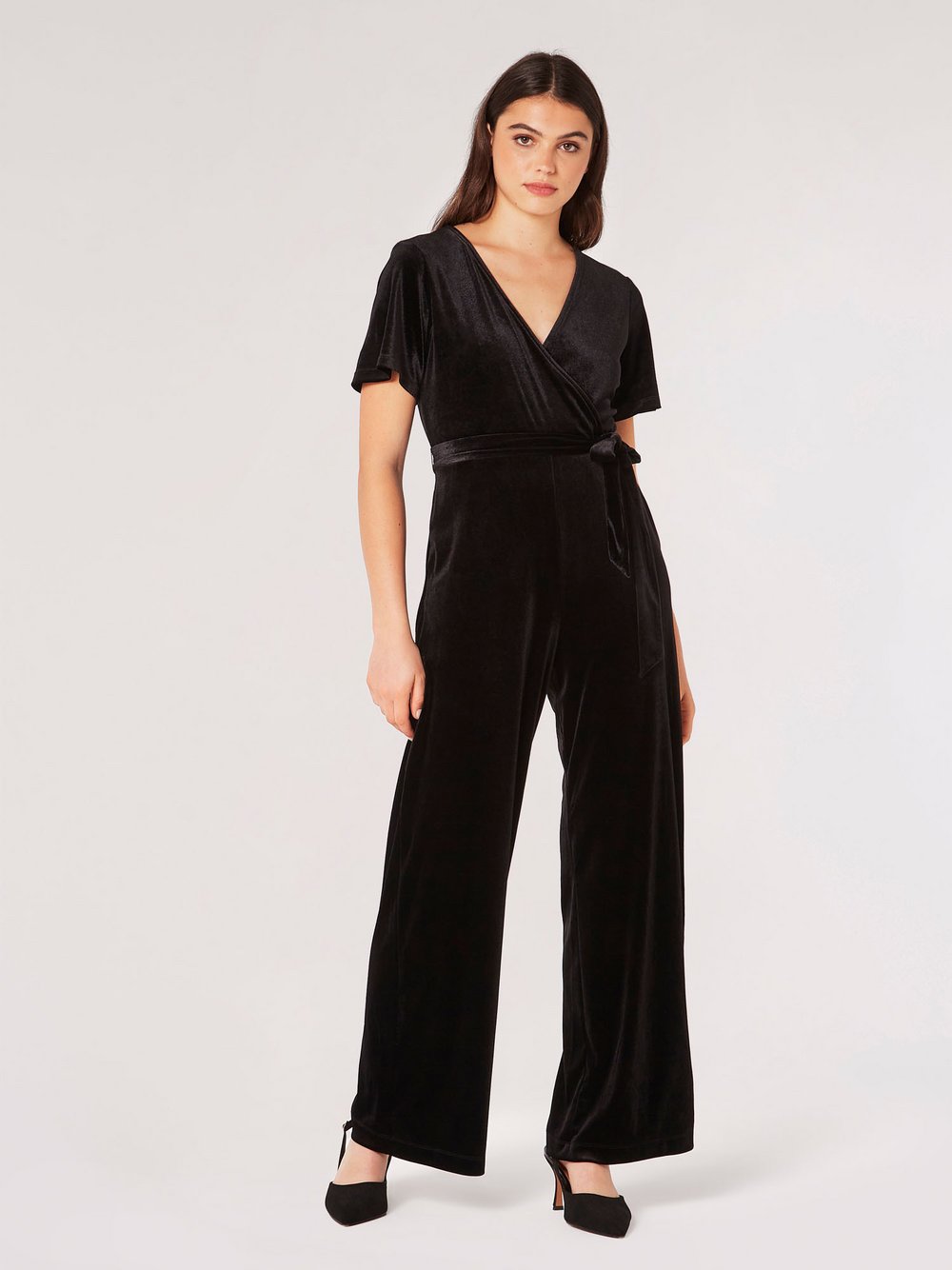 Apricot Jumpsuit Damen schwarz, XS