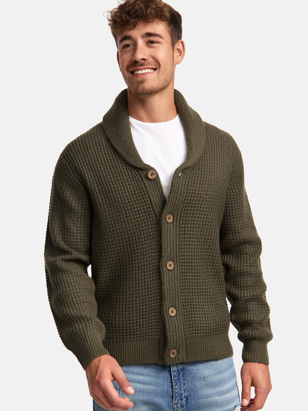 Indicode Strickjacke Herren grün, M