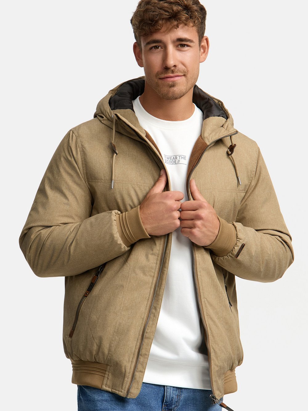 Indicode Übergangsjacke Herren braun, L