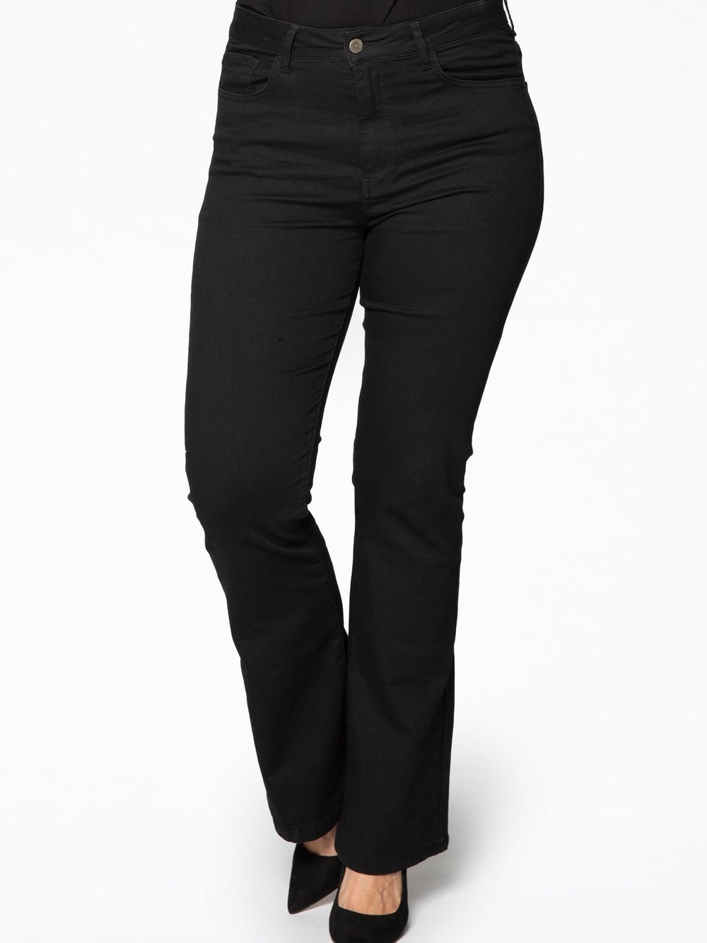 Thumbnail - YOEK Jeans Damen Baumwolle schwarz, 46