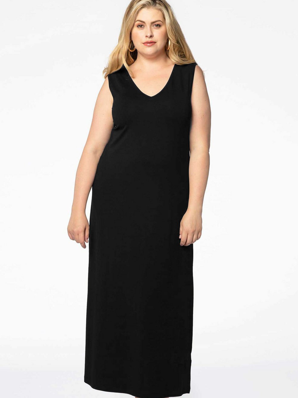 YOEK Maxikleid Damen Viskose schwarz, XXXL