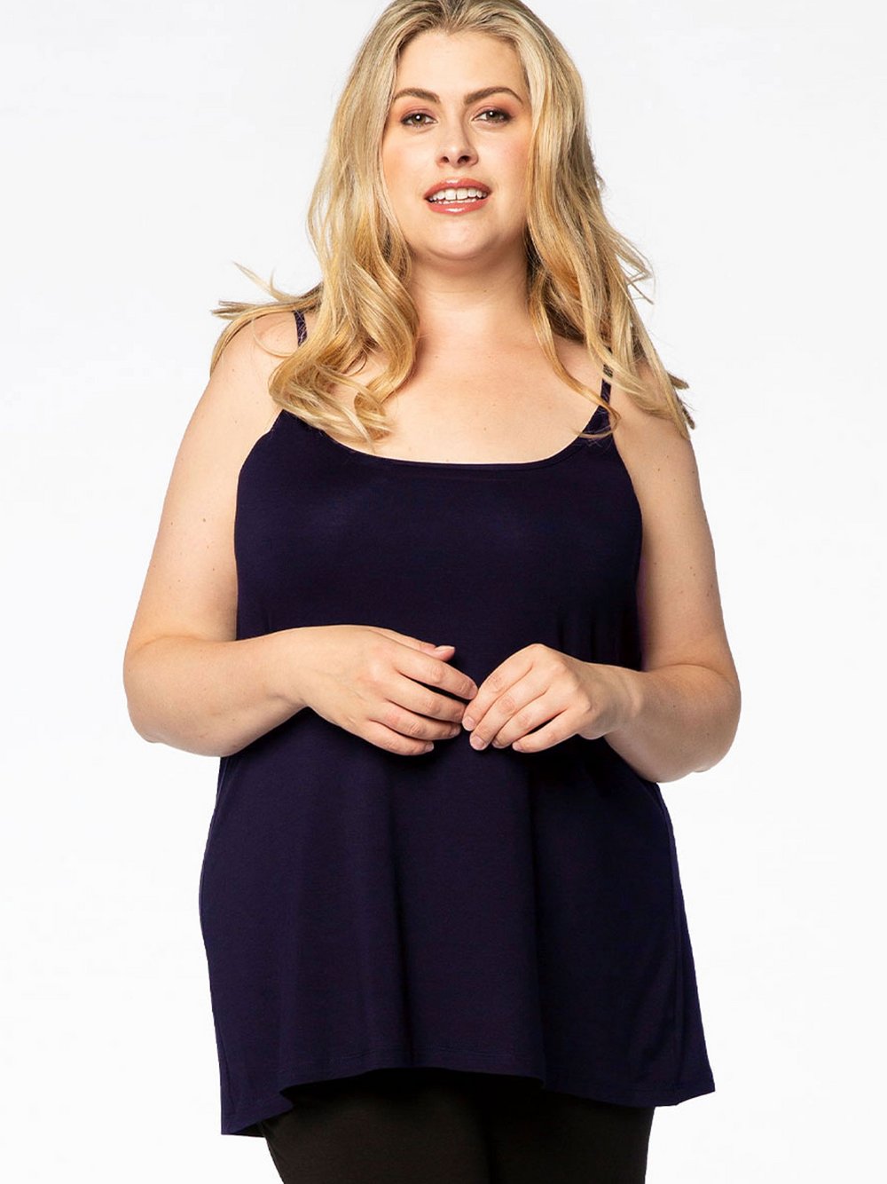 Thumbnail - YOEK Top Damen Viskose blau, XL