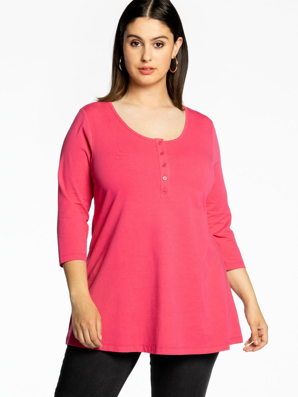 Thumbnail - YOEK Tunika Damen Baumwolle rosa, 38-40