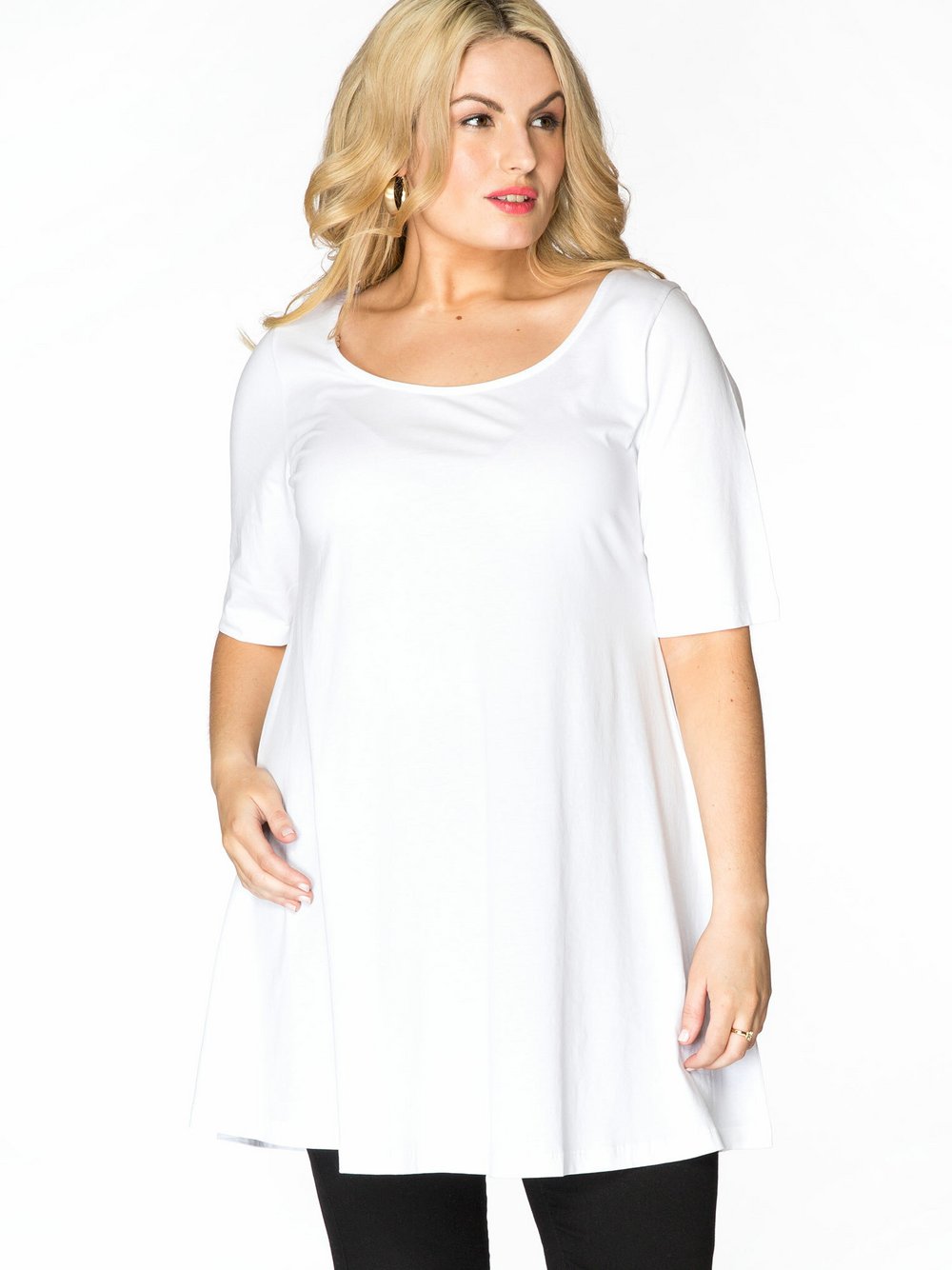 Thumbnail - YOEK T-Shirt Damen Viskose weiß, XL