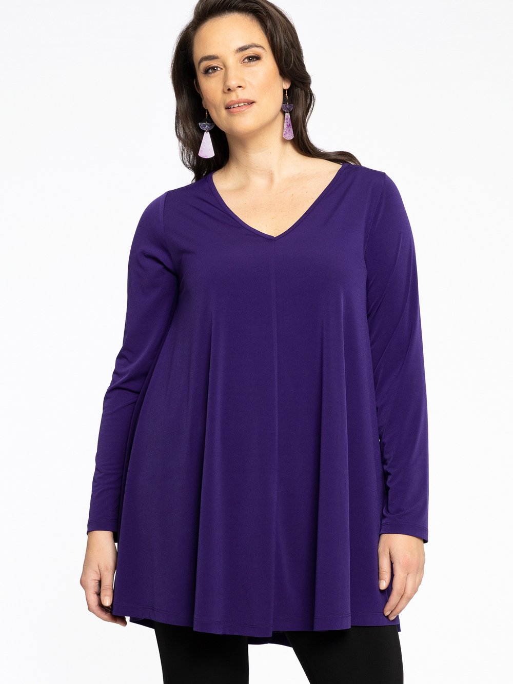 YOEK Tunika Damen lila, 54-56