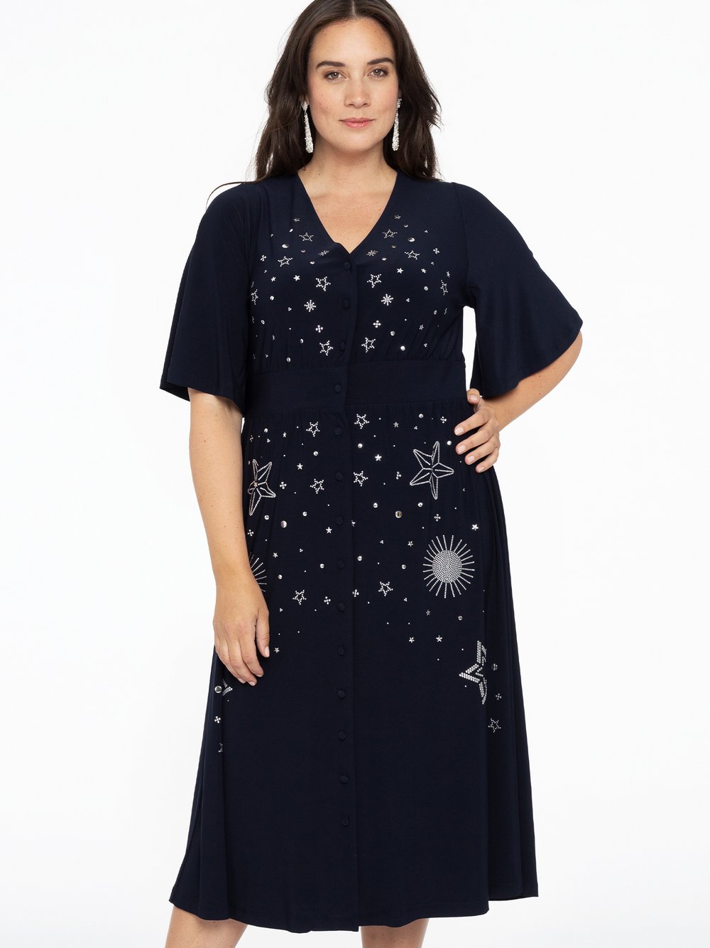 YOEK Kleid Damen blau, 46-48