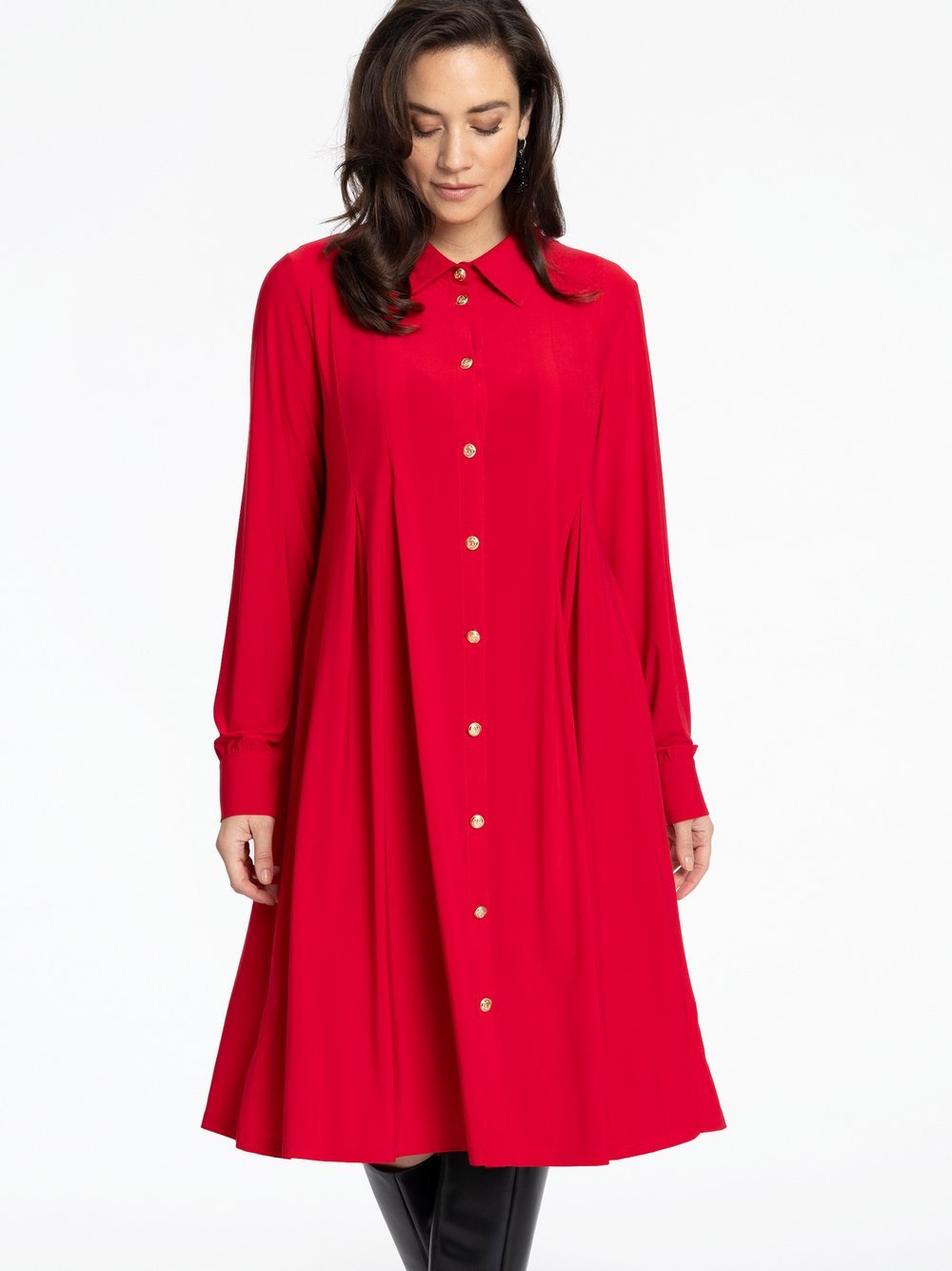 YOEK Kleid Damen rot, 50-52