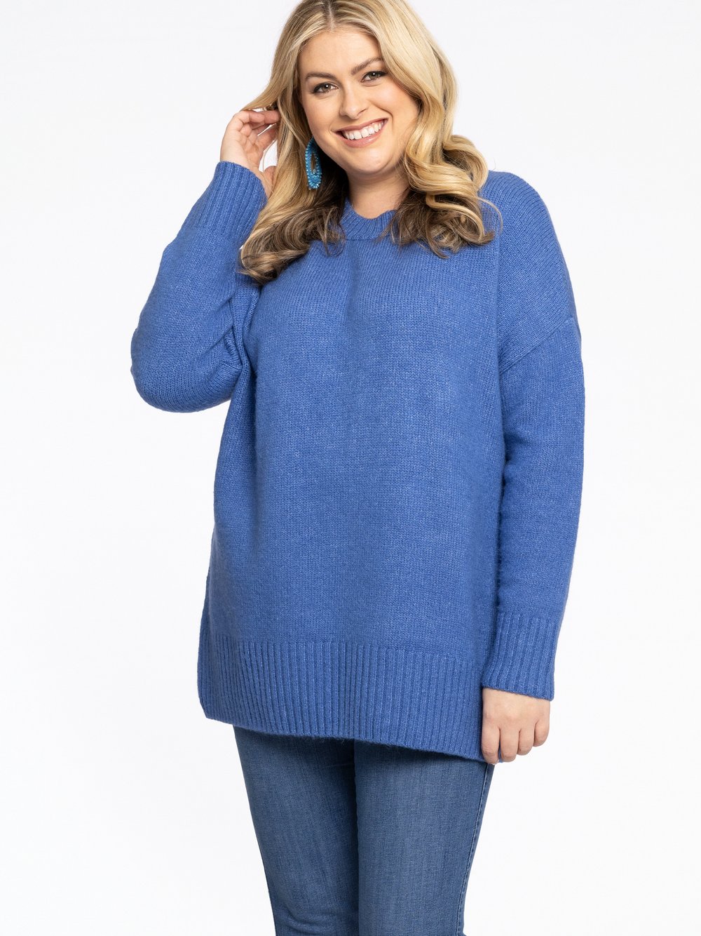 YOEK Pullover Damen blau, 50-52