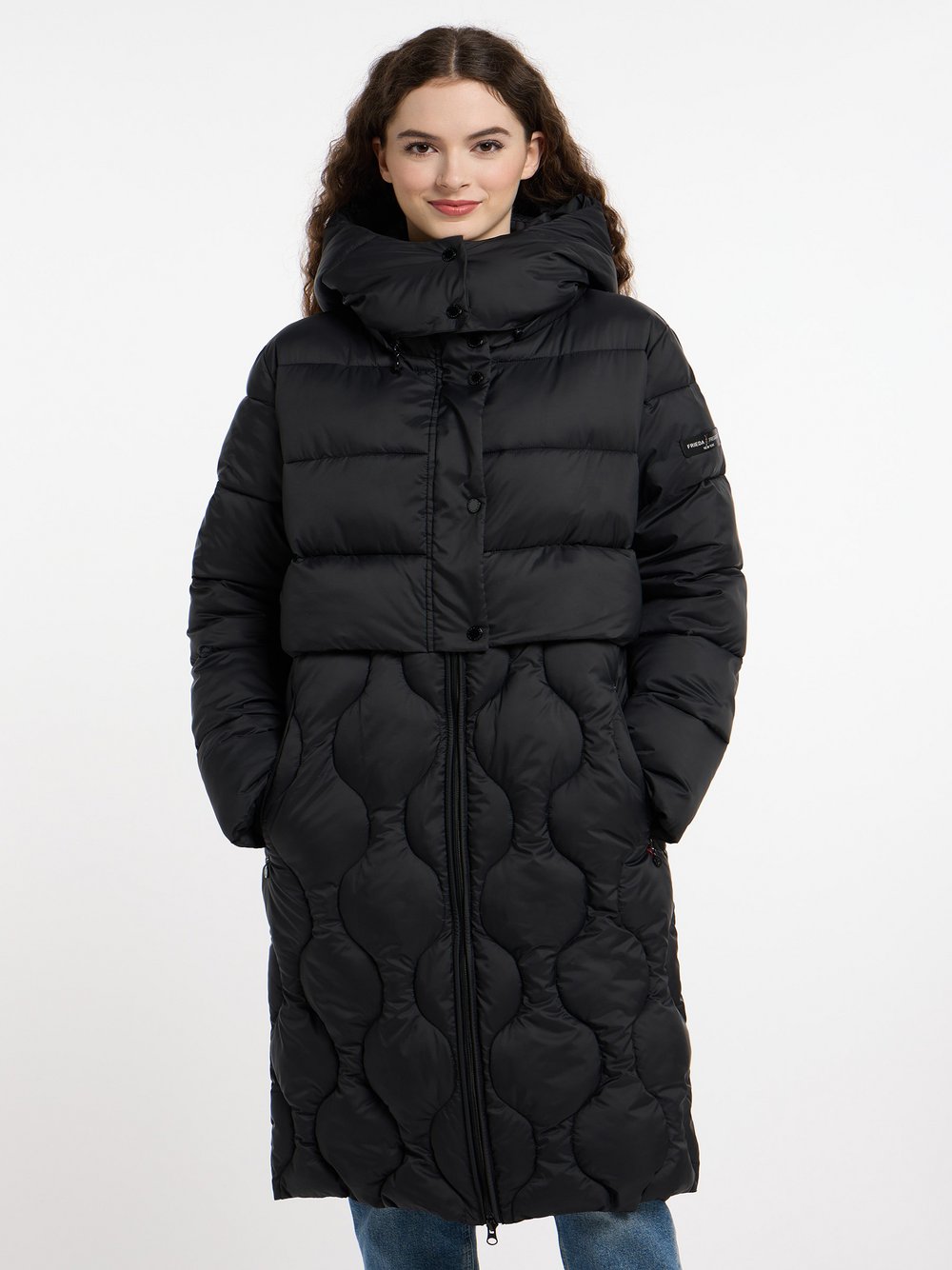 Frieda & Freddies Steppmantel Damen schwarz, 40