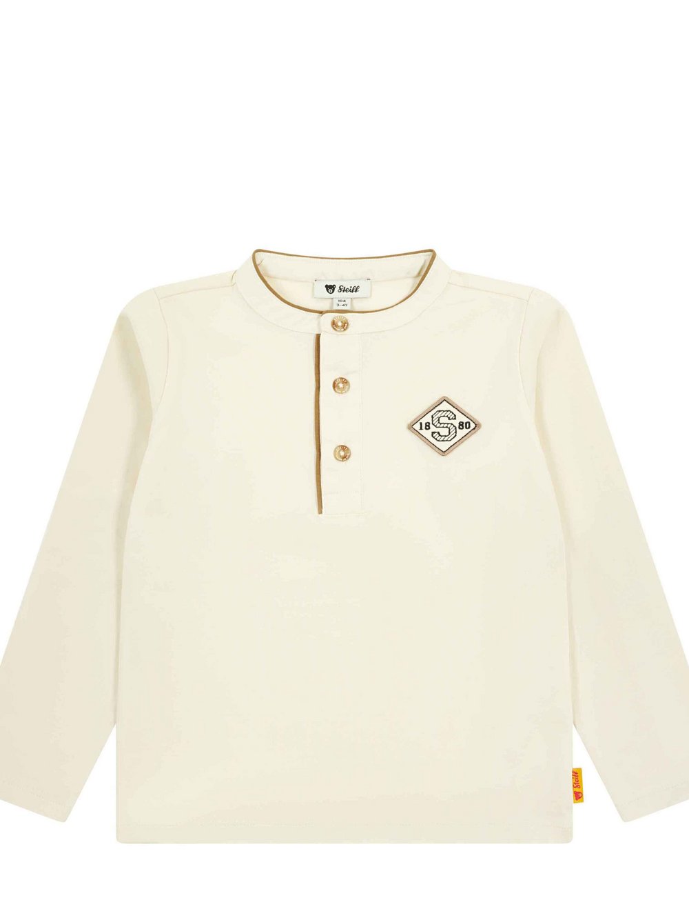 Steiff Poloshirt Jungen Baumwolle beige, 104