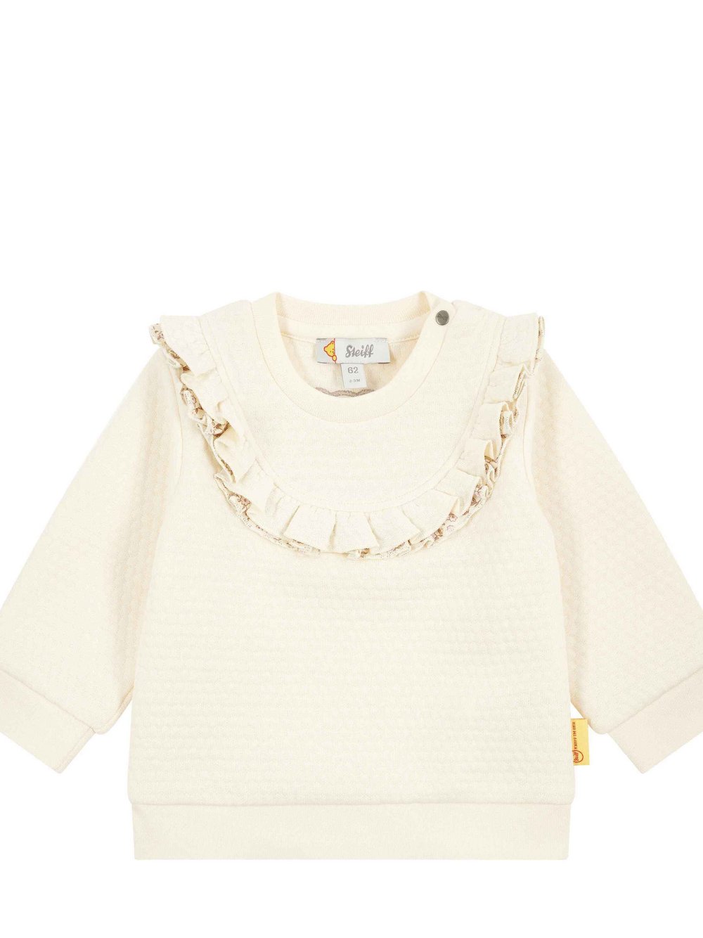 Steiff Sweatshirt Mädchen Baumwolle beige, 62