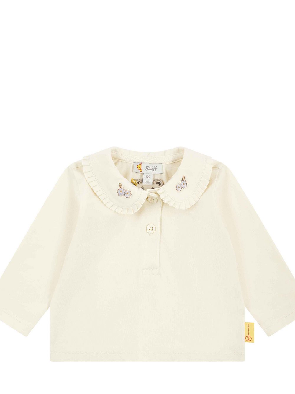 Steiff Poloshirt Mädchen Baumwolle beige, 68