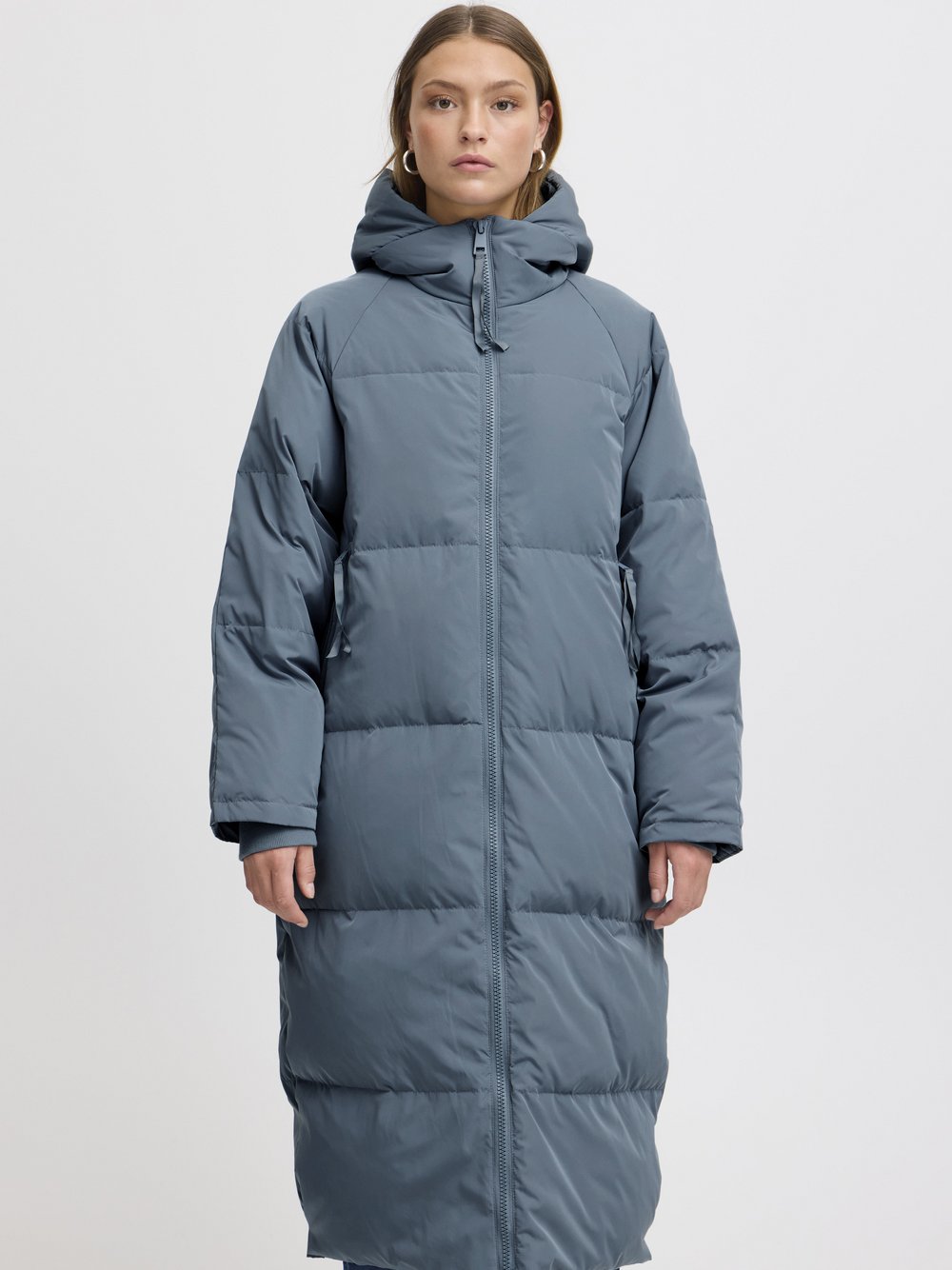 Ichi Wintermantel Damen blau, XXL