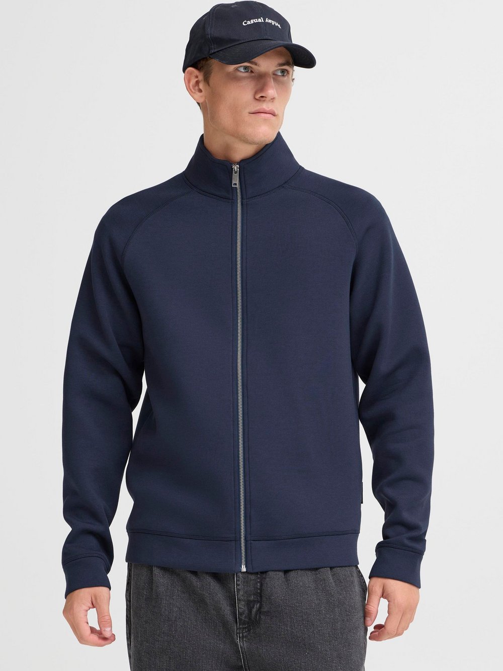 Thumbnail - CASUAL FRIDAY Sweatjacke Herren Viskose blau, XXL