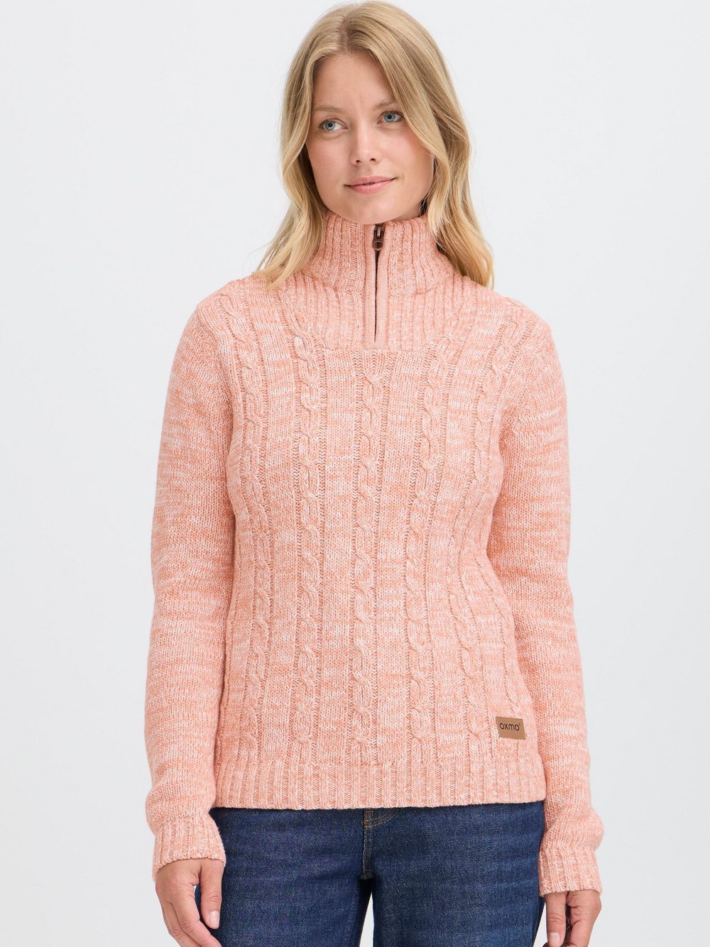 OXMO Troyer Damen Baumwolle rosa meliert, XS